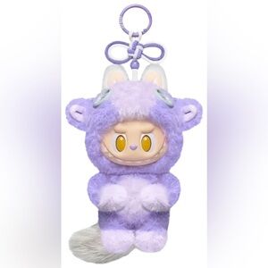 Pop Mart authentic Labubu Have a Good Run Series Happy Family Plush Pendant